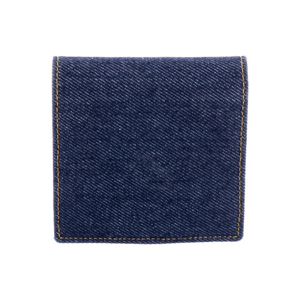 Christian Dior denim & leather 'Malice' wallet